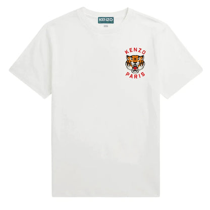 T-shirt - Blanc tigre K rouge