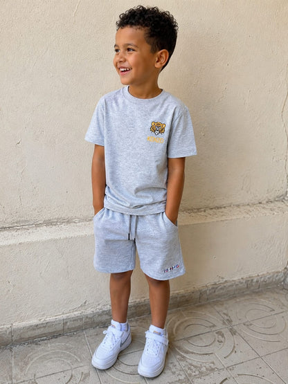 T-shirt gris P.L.C.C jaune