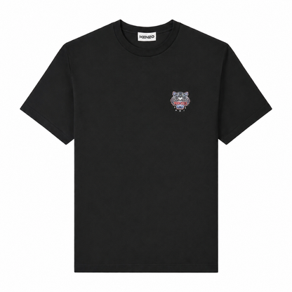 T-Shirt - Noir tête tigre