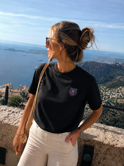 T-Shirt - Noir tête tigre